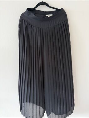 Sans Souci Black Pleated Palazzo pants